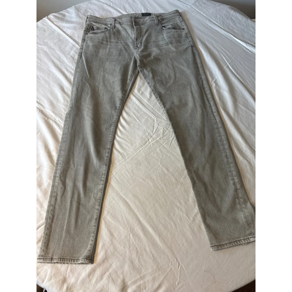 AG Dylan Slim Skinny Jeans Mens 40x34 Grey Denim Pants 33 Inseam